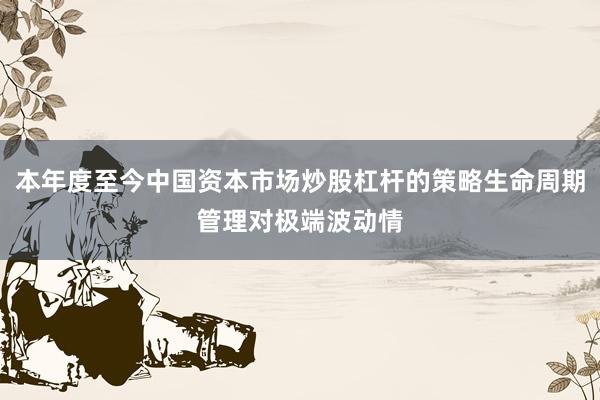 本年度至今中国资本市场炒股杠杆的策略生命周期管理对极端波动情