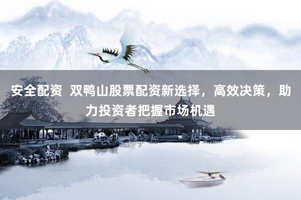 安全配资  双鸭山股票配资新选择，高效决策，助力投资者把握市场机遇